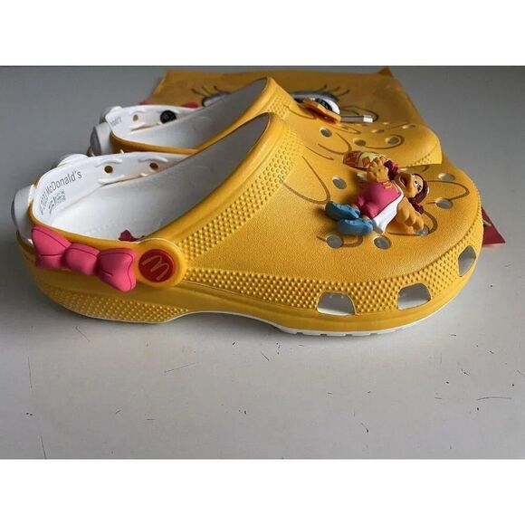 McDonald's X Crocs Birdie Classic Clogs LIMITED EDITION Men’s Sz 7 Women’s 9 NEW - Picture 8 of 12